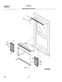 11 - Window Mounting Parts parts for Frigidaire Air Conditioner FAA063M7A1 from AppliancePartsPros.com