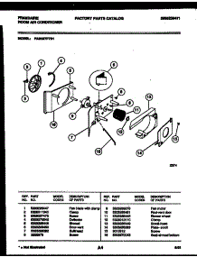 03 - Electrical And Air Handling Parts parts for Frigidaire Air Conditioner FAB057P7B1 from AppliancePartsPros.com