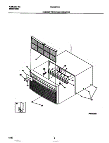 02 - Cabinet Front And Wrapper parts for Frigidaire Air Conditioner FAC053T7A2 from AppliancePartsPros.com