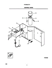 03 - Control Parts parts for Frigidaire Air Conditioner FAC052J7A1 from AppliancePartsPros.com