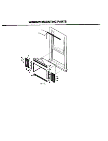 06 - Window Mounting Parts parts for Frigidaire Air Conditioner FAC052J7A1 from AppliancePartsPros.com