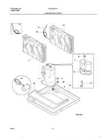 09 - Compressor parts for Frigidaire Air Conditioner FAC053K7A2 from AppliancePartsPros.com