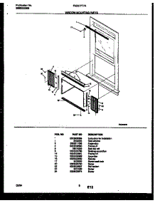 06 - Window Mounting Parts parts for Frigidaire Air Conditioner FAC077T7A2 from AppliancePartsPros.com