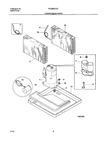09 - Compressor Parts parts for Frigidaire Air Conditioner FAC085K7A7 from AppliancePartsPros.com