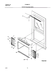 11 - Window Mounting Parts parts for Frigidaire Air Conditioner FAC085K7A7 from AppliancePartsPros.com