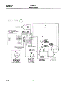 12 - Wiring Diagram parts for Frigidaire Air Conditioner FAC085K7A7 from AppliancePartsPros.com