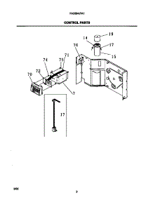 03 - Control Parts parts for Frigidaire Air Conditioner FAC064J7A1 from AppliancePartsPros.com