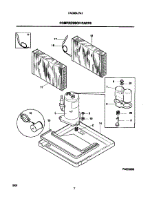 05 - Compressor Parts parts for Frigidaire Air Conditioner FAC064J7A1 from AppliancePartsPros.com