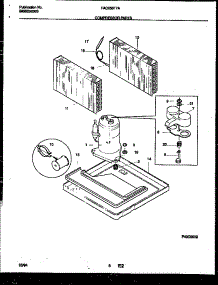 05 - Compressor Parts parts for Frigidaire Air Conditioner FAC056T7A1 from AppliancePartsPros.com