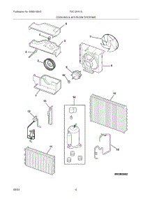 05 - Cooling & Air Flow Systems parts for Frigidaire Air Conditioner FAC124N1A3 from AppliancePartsPros.com