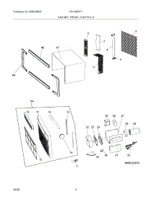 03 - Cabinet / Front / Controls parts for Frigidaire Air Conditioner FAH10EP2T1 from AppliancePartsPros.com