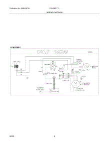 06 - Wiring Diagram parts for Frigidaire Air Conditioner FAH08EP1T1 from AppliancePartsPros.com