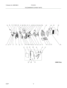 03 - Recommended Spare Parts parts for Frigidaire Air Conditioner FAK104R1V1 from AppliancePartsPros.com