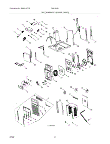 03 - Recommended Spare Parts parts for Frigidaire Air Conditioner FAK104R1VA from AppliancePartsPros.com