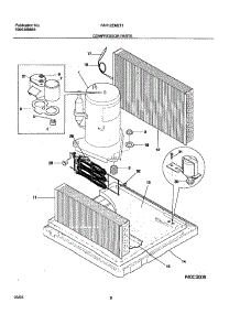 09 - Compressor Parts parts for Frigidaire Air Conditioner FAH12EM2T1 from AppliancePartsPros.com