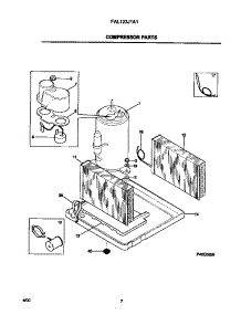 05 - Compressor Parts parts for Frigidaire Air Conditioner FAL123J1A1 from AppliancePartsPros.com