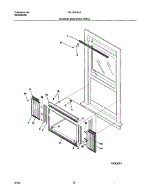 11 - Window Mounting Parts parts for Frigidaire Air Conditioner FAL103K1A2 from AppliancePartsPros.com