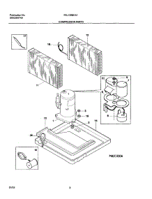 09 - Compressor Parts parts for Frigidaire Air Conditioner FAL135M1A1 from AppliancePartsPros.com