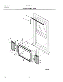 11 - Window Mounting Parts parts for Frigidaire Air Conditioner FAL135M1A1 from AppliancePartsPros.com