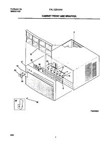 02 - Cabinet Front / Wrapper parts for Frigidaire Air Conditioner FAL123H1A4 from AppliancePartsPros.com
