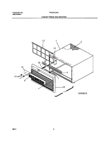 03 - Wrapper parts for Frigidaire Air Conditioner FAS224J2A2 from AppliancePartsPros.com