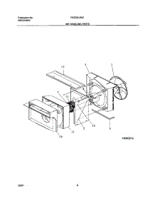 07 - Air Handling parts for Frigidaire Air Conditioner FAS224J2A2 from AppliancePartsPros.com