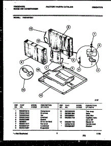 05 - System Parts parts for Frigidaire Air Conditioner FAS186T2A1 from AppliancePartsPros.com