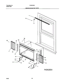 11 - Window Mounting Parts parts for Frigidaire Air Conditioner FAS225J2A4 from AppliancePartsPros.com