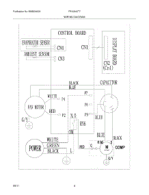 04 - Wiring Diagram parts for Frigidaire Air Conditioner FRA054XT713 from AppliancePartsPros.com