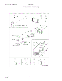 03 - Recommended Spare Parts parts for Frigidaire Air Conditioner FRA102BT13 from AppliancePartsPros.com