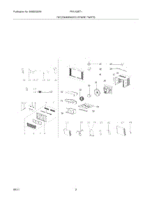 03 - Recommended Spare Parts parts for Frigidaire Air Conditioner FRA103BT111 from AppliancePartsPros.com