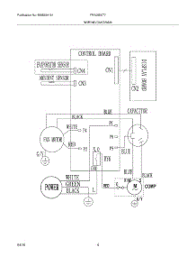 04 - Wiring Diagram parts for Frigidaire Air Conditioner FRA055XT71 from AppliancePartsPros.com
