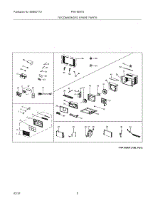 03 - Recommended Spare Parts parts for Frigidaire Air Conditioner FRA18EMT210 from AppliancePartsPros.com