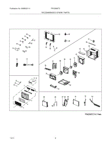 03 - Recommended Spare Parts parts for Frigidaire Air Conditioner FRA256ST211 from AppliancePartsPros.com