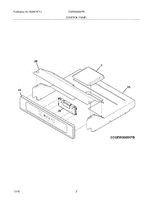 03 - Control Panel parts for Frigidaire Oven CGEW3065KFB from AppliancePartsPros.com