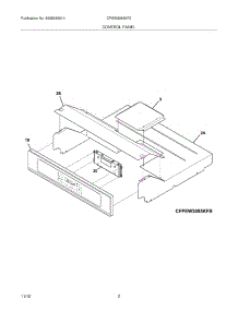 03 - Control Panel parts for Frigidaire Oven CPEW3085KF2 from AppliancePartsPros.com