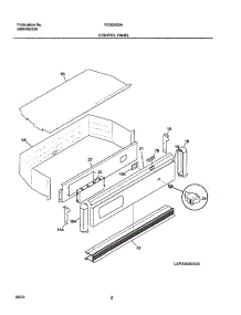 03 - Control Panel parts for Frigidaire Oven FEB24S5ABB from AppliancePartsPros.com