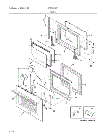 07 - Door parts for Frigidaire Oven CPEW3085KF1 from AppliancePartsPros.com