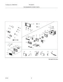 03 - Recommended Spare Parts parts for Frigidaire Air Conditioner FRA182MT210 from AppliancePartsPros.com