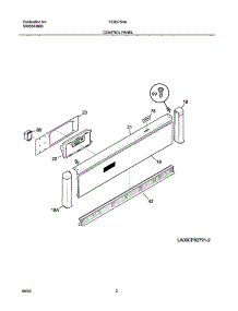 03 - Control Panel parts for Frigidaire Oven FEB27S5ABB from AppliancePartsPros.com