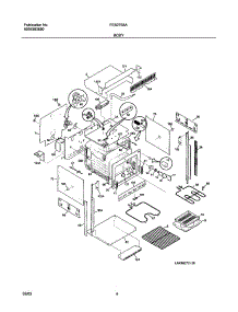 05 - Body parts for Frigidaire Oven FEB27S5ABB from AppliancePartsPros.com