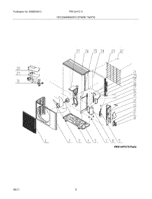 03 - Recommended Spare Parts parts for Frigidaire Air Conditioner FRS124YC10 from AppliancePartsPros.com