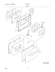07 - Door parts for Frigidaire Oven FEB24S5ASC from AppliancePartsPros.com