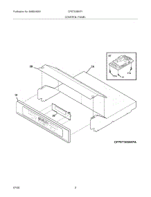 03 - Control Panel parts for Frigidaire Oven CPET3085KF1 from AppliancePartsPros.com