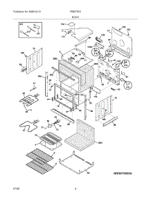 05 - Body parts for Frigidaire Oven FEB27S5DSB from AppliancePartsPros.com
