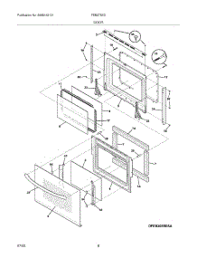 07 - Door parts for Frigidaire Oven FEB27S5DSB from AppliancePartsPros.com