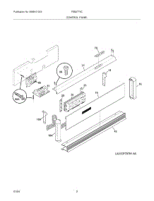 03 - Control Panel parts for Frigidaire Oven FEB27T6CBA from AppliancePartsPros.com