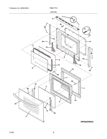 09 - Doors parts for Frigidaire Oven FEB27T5DSC from AppliancePartsPros.com