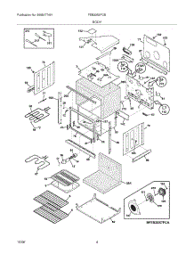 05 - Body parts for Frigidaire Oven FEB30S6FCB from AppliancePartsPros.com