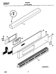 02 - Control Panel parts for Frigidaire Oven FEB386WECH from AppliancePartsPros.com